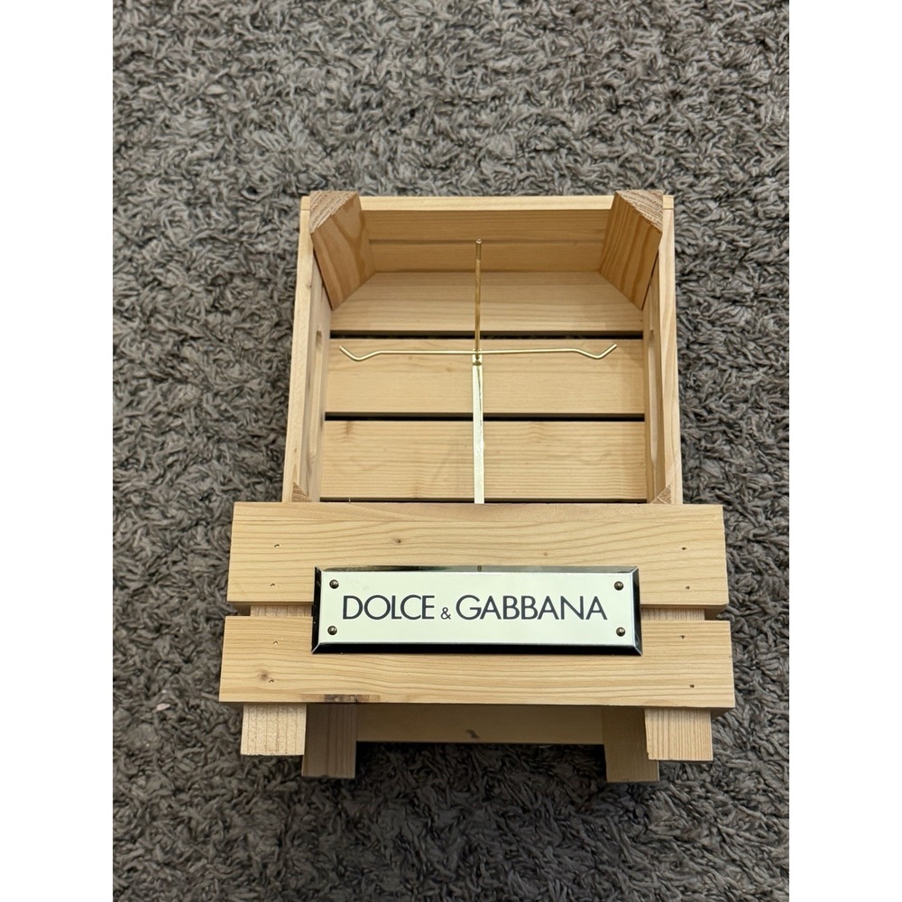 Rare Dolce and Gabbana Display Wooden Counter Showcase Jewelry Display Unit